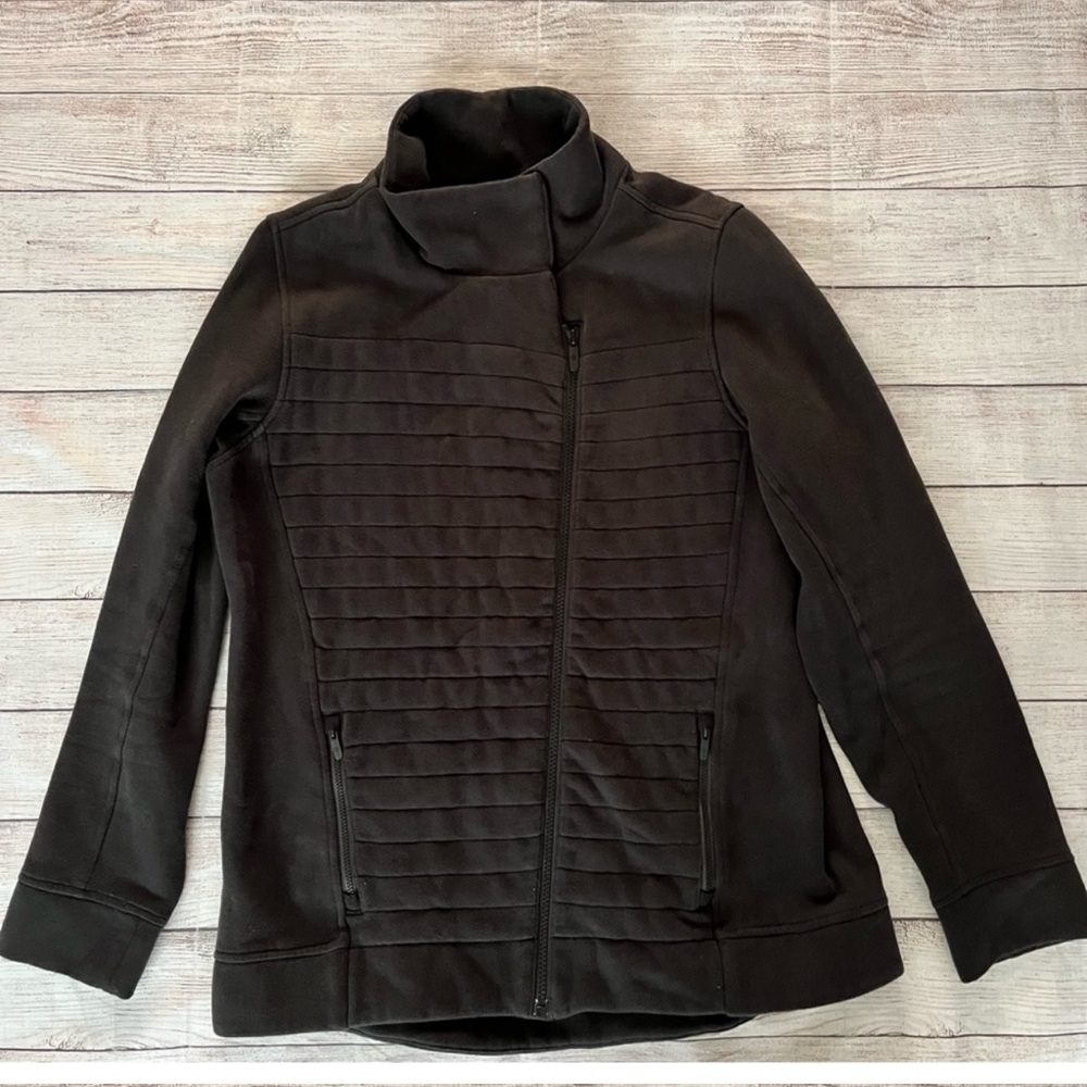 LULULEMON Black Full Zip Jacket Size 12
